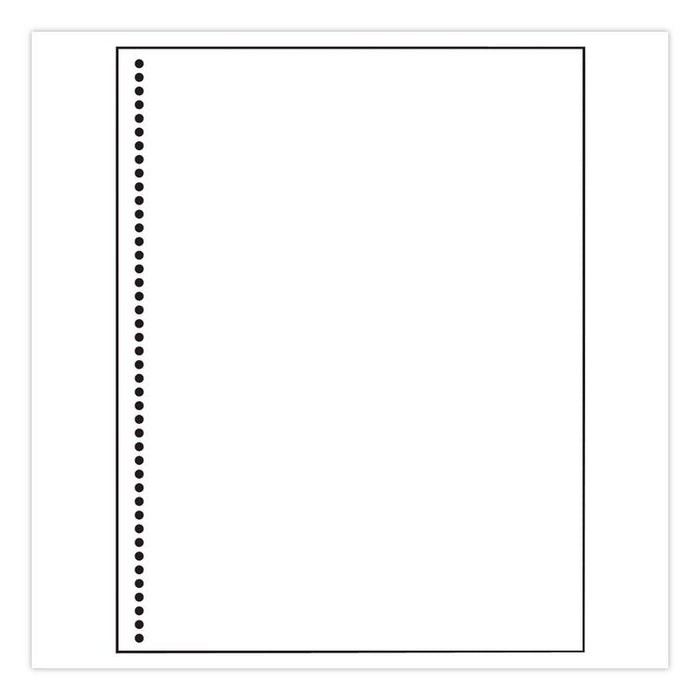 Punched Paper, 92 Bright, Side: 44-Hole (4:1 Spiral), 20 lb Bond Weight, 8.5 x 11, White, 500/Ream, 5 Reams/Carton