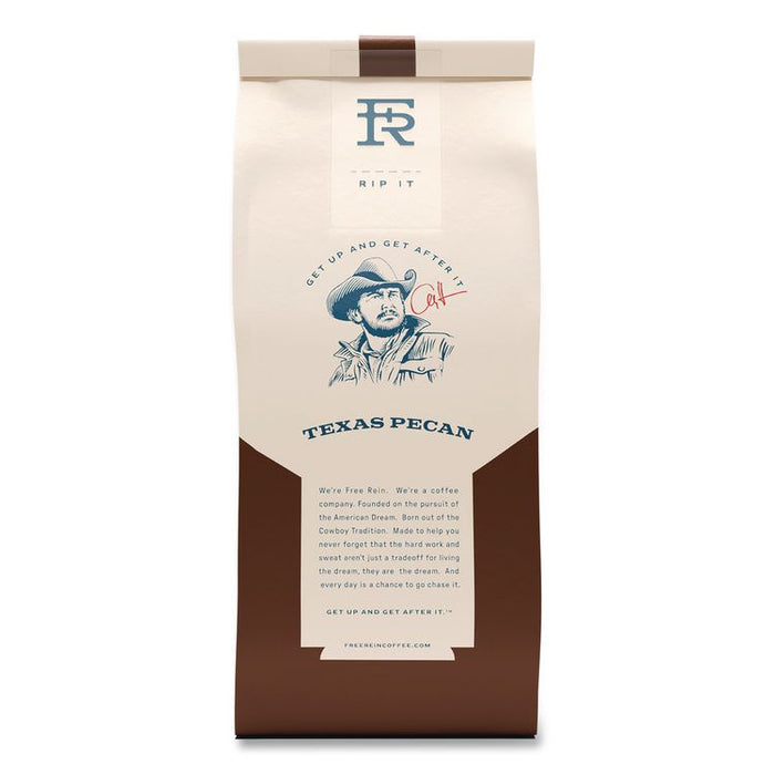 Free Rein Ground Coffee, Texas Pecan, 12 oz Bag