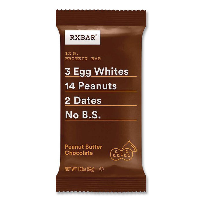 Peanut Butter Chocolate Protein Bars, 1.83 oz Individually Wrapped, 12/Box