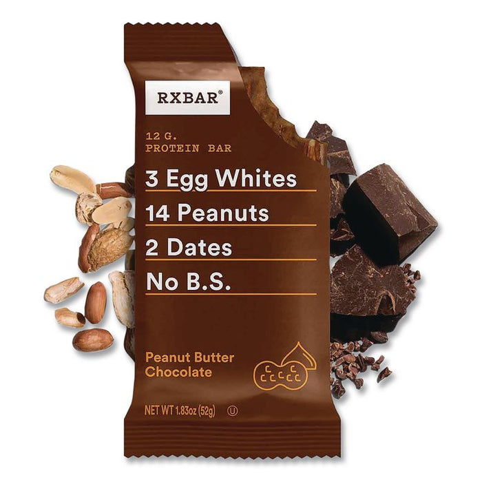 Peanut Butter Chocolate Protein Bars, 1.83 oz Individually Wrapped, 12/Box