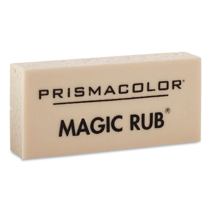 MAGIC RUB Eraser, For Pencil/Ink Marks, Rectangular Block, Medium, Off-White, 432/Carton