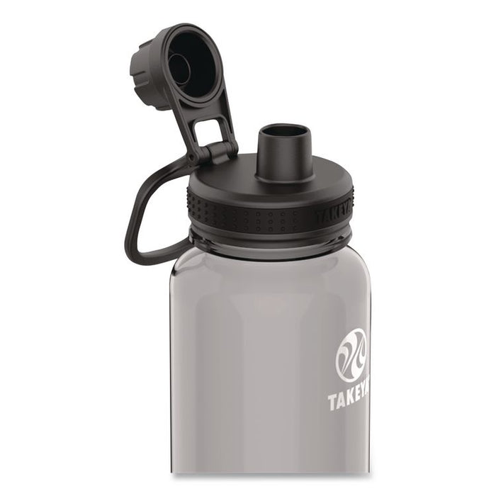 Tritan Plastic Water Bottle, 40 oz, Stormy Black