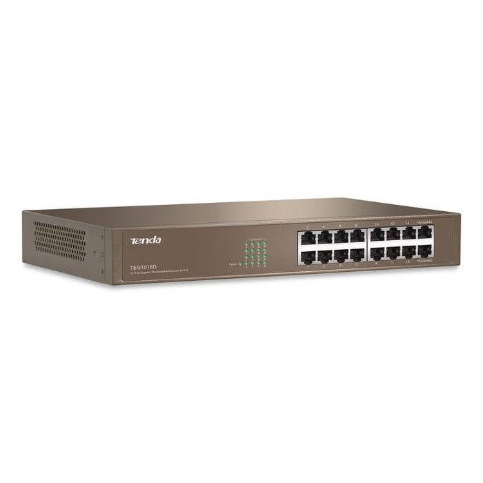 TEG1016D 10/100/1000Mbps Ethernet Unmanaged Switch, 16 Ports