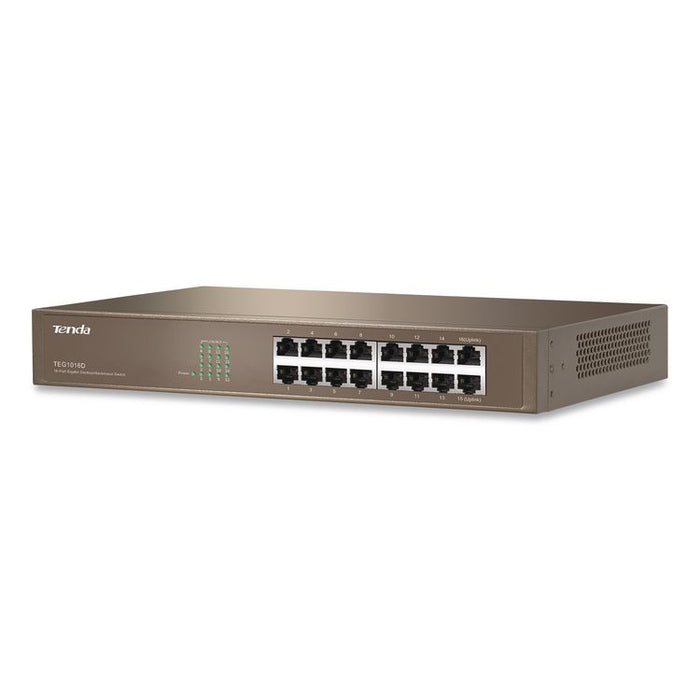 TEG1016D 10/100/1000Mbps Ethernet Unmanaged Switch, 16 Ports