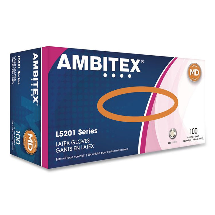 L5201 Series Powder-Free Latex Gloves, Medium, 4 mil Thick, 9" Long, Cream, 100/Box, 10 Boxes/Carton