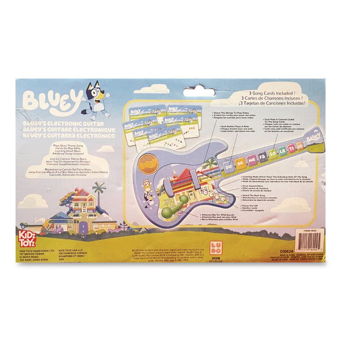 Music Time Band Electronic Guitar, Ages 3 and Up, Blue/Orange/Green