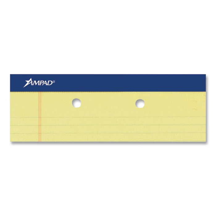 Perforated Writing Pads, Wide/Legal Rule, (50) Canary Yellow 8.5 x 14 Sheets, Dozen