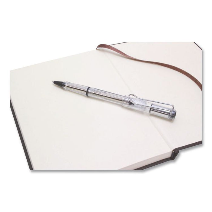 safari Rollerball Pen, Stick, Medium, Black Ink, Vista Transparent/Black Barrel