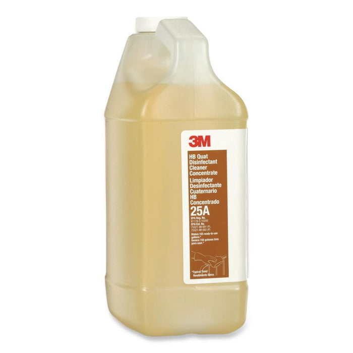 HB Quat Disinfectant Cleaner Concentrate 25A, 0.5 gal Bottle, 4/Carton