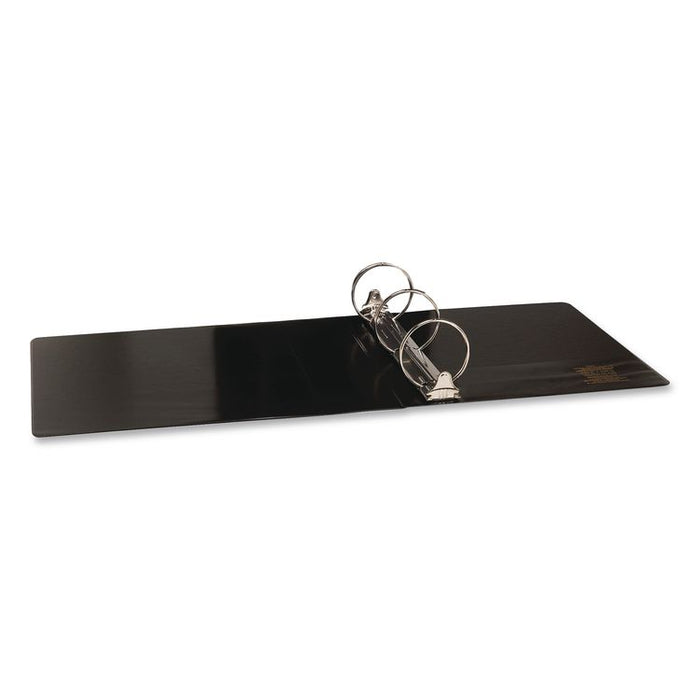 Round Ring View Binder, 3 Rings, 3" Capacity, 11 x 8.5, Black, 6/Carton