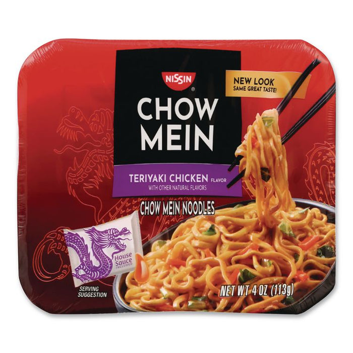 Chow Mein Teriyaki Chicken Noodles, 4 oz, 8/Carton