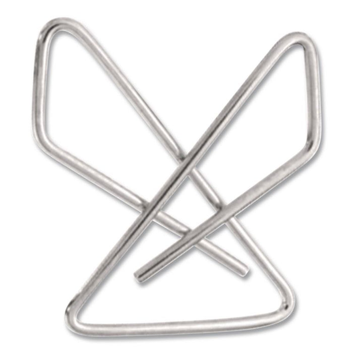 OIC Ideal Butterfly Clamps, #2, Silver, 50/Box