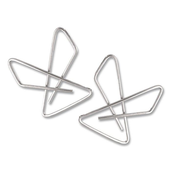 OIC Ideal Butterfly Clamps, #2, Silver, 50/Box