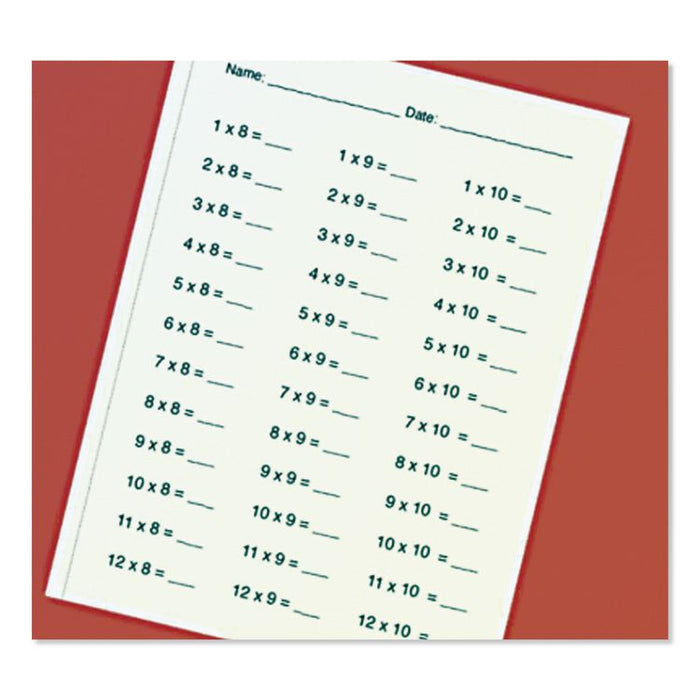 Perforated Paper, 92 Bright, Perforated 0.5" from Left, 24 lb Bond Weight, 8.5 x 11, White, 500 Sheets/Ream, 5 Reams/Carton