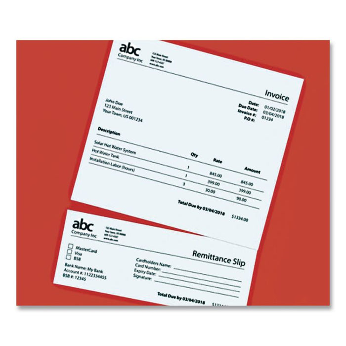 Perforated Paper, 92 Bright, Perforated 3.63 from Bottom, 24 lb Bond Weight, 8.5 x 11, White, 500 Sheets/Ream, 5 Reams/Carton