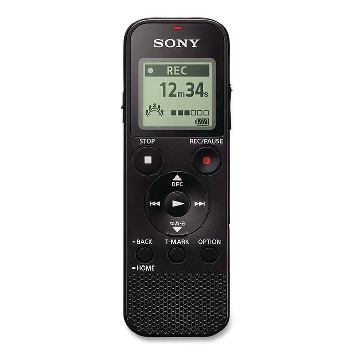ICD-PX370 Digital Voice Recorder, 4 GB, Black