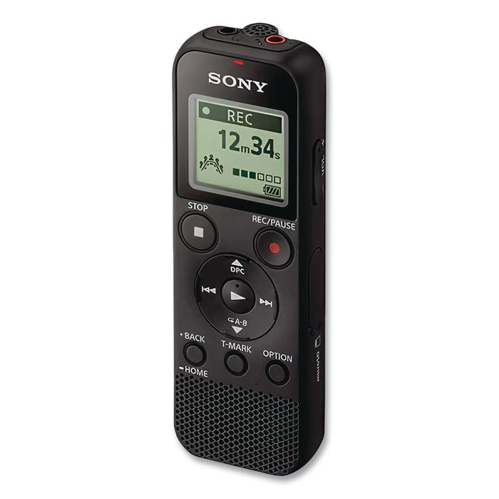 ICD-PX370 Digital Voice Recorder, 4 GB, Black