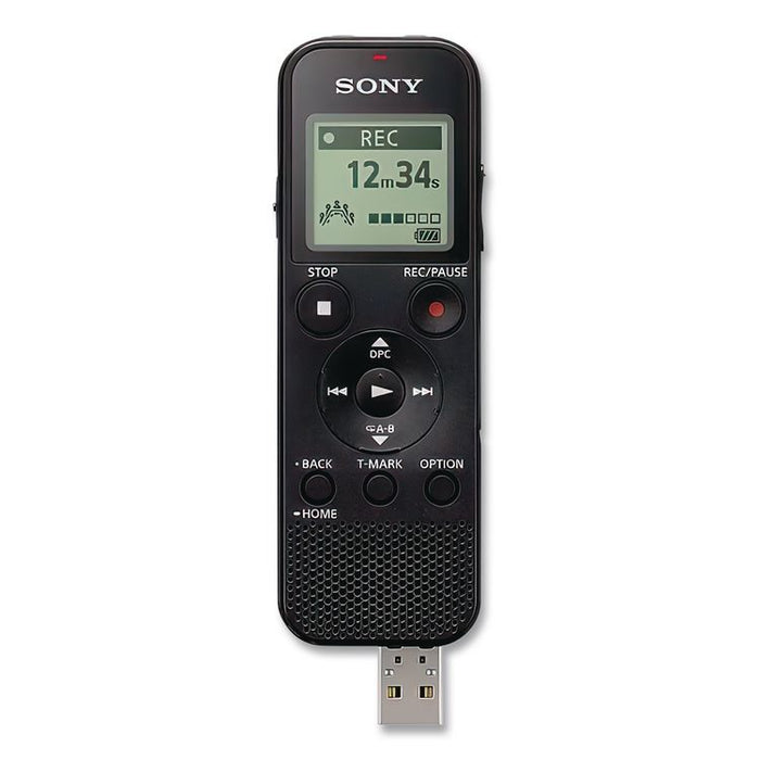 ICD-PX370 Digital Voice Recorder, 4 GB, Black