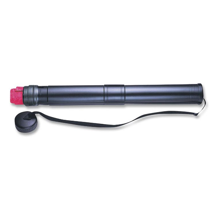 Telescopic Art Tube, 28" to 49" Long, 3" Diameter, Black