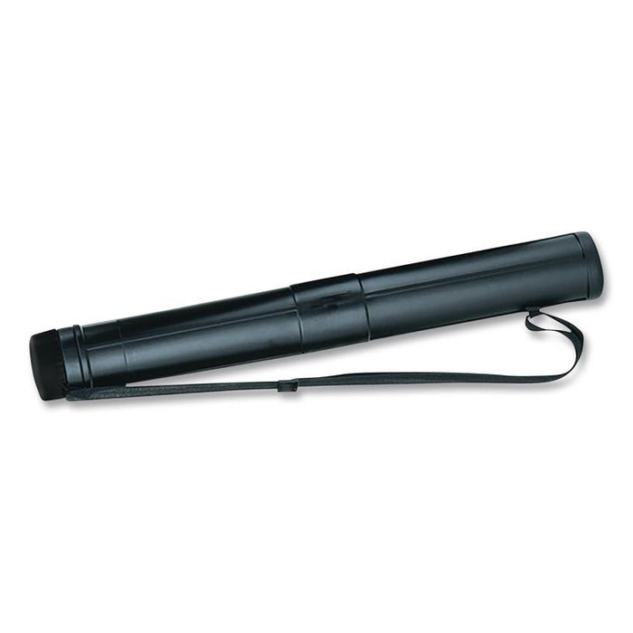 Telescopic Art Tube, 28" to 49" Long, 3" Diameter, Black
