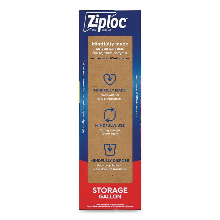Seal Top Bags, Gallon, 10.75" x 10.56", Clear, 75/Box