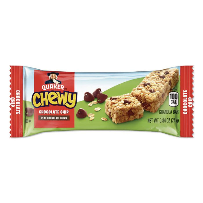 Granola Bars, Chewy Chocolate Chip, 0.84 oz Individually Wrapped, 8/Box