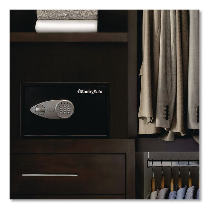 Electronic Lock Safe with Keypad, 1.18 cu ft, 16.9 x 14.6 x 10.6, Black