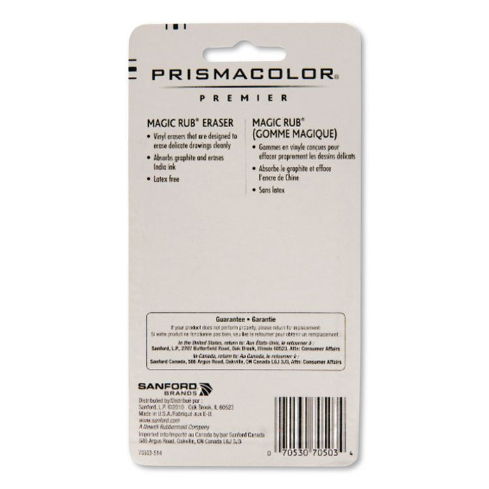 MAGIC RUB Eraser, For Pencil/Ink Marks, Rectangular Block, Medium, Off White, 3/Pack