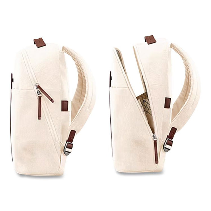 Virtuosa Laptop Compatible Backpack, 11.6 x 5.1 x 15.6, Off-White