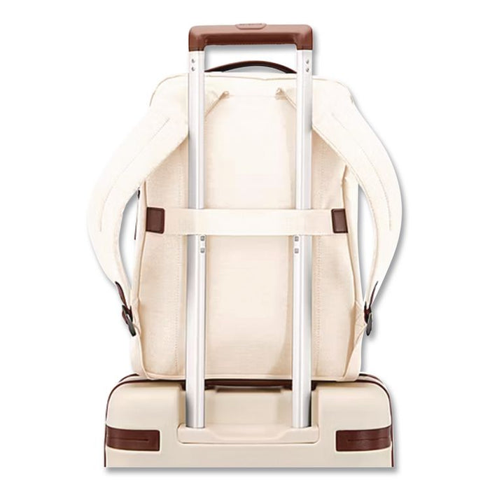 Virtuosa Laptop Compatible Backpack, 11.6 x 5.1 x 15.6, Off-White