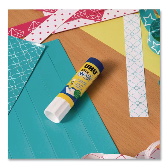Stic Permanent Glue, Magic Blue, 0.29 oz, Dries Clear