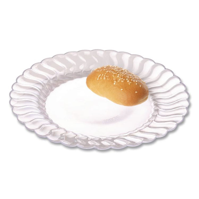 Flairware Dinner Plate, 10.25" dia, Clear, 144/Carton