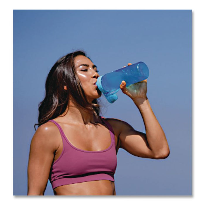 Tritan Plastic Water Bottle, 24 oz, Breezy Blue