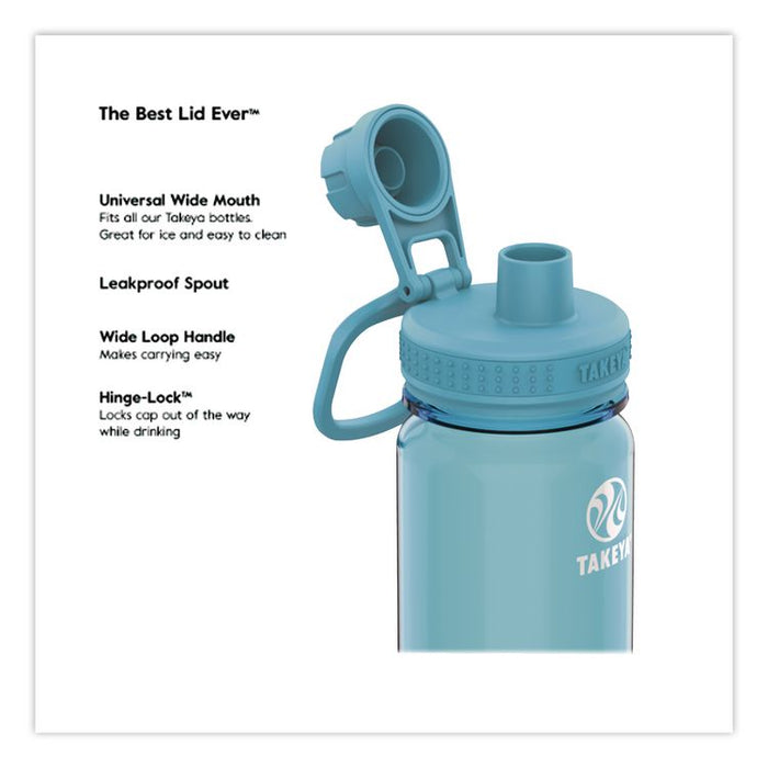 Tritan Plastic Water Bottle, 24 oz, Breezy Blue