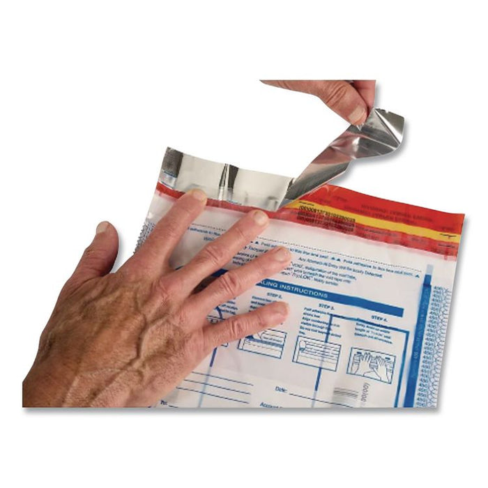 Deposit Bag, Plastic, 9" x 12", White, 100/Pack