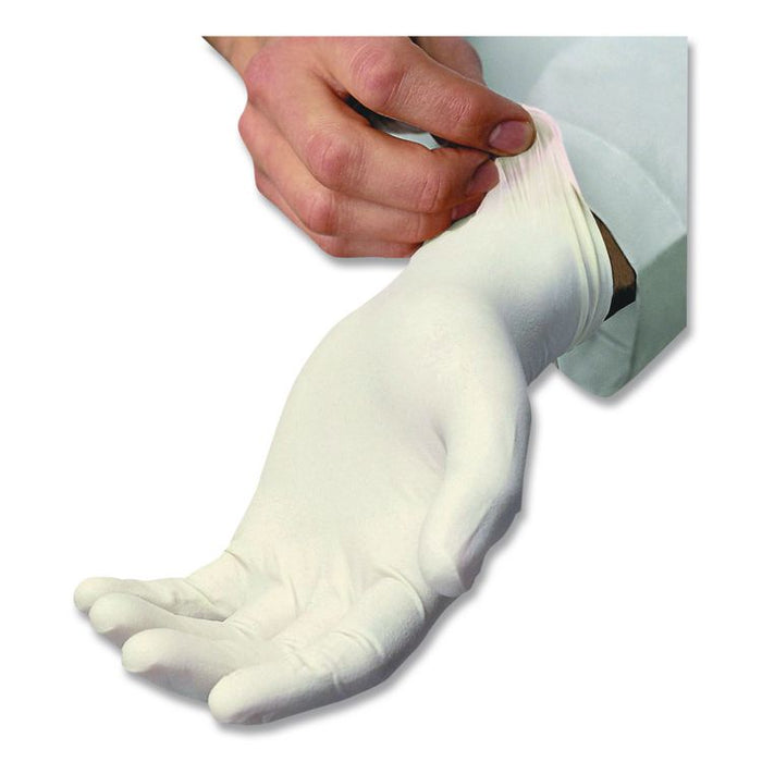 L5101 Series Powdered Latex Gloves, Medium, 4 mil Thick, 9" Long, Cream, 100/Box, 10 Boxes/Carton
