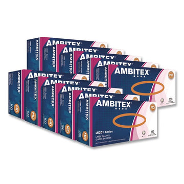 L5201 Series Powder-Free Latex Gloves, Medium, 4 mil Thick, 9" Long, Cream, 100/Box, 10 Boxes/Carton