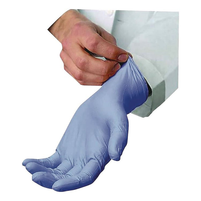 N5201 Series Powder-Free Nitrile Gloves, Small, 9" Long, Blue, 100/Box, 10 Boxes/Carton