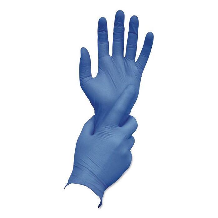 N5201 Series Powder-Free Nitrile Gloves, Small, 9" Long, Blue, 100/Box