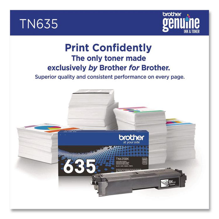 TN635 Toner, 3,000 Page-Yield, Black