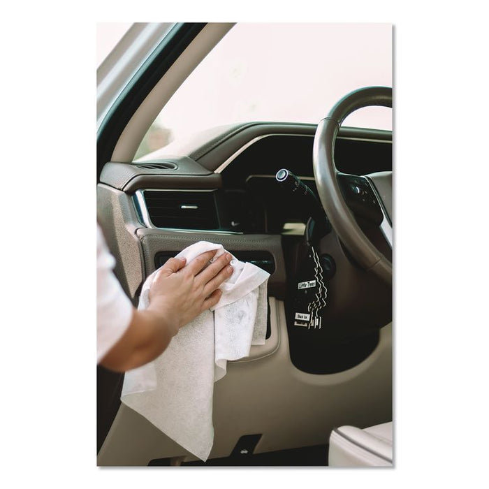 Auto Cleaning Cloths, 10 x 15, White, 100/Pack