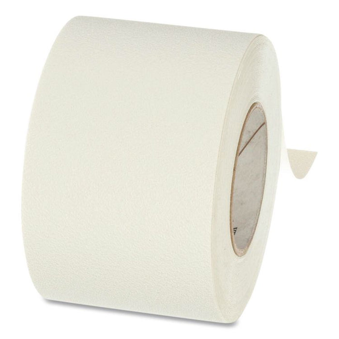 Slip-Resistant Fine Resilient Tapes and Treads, 4" x 60 ft, White