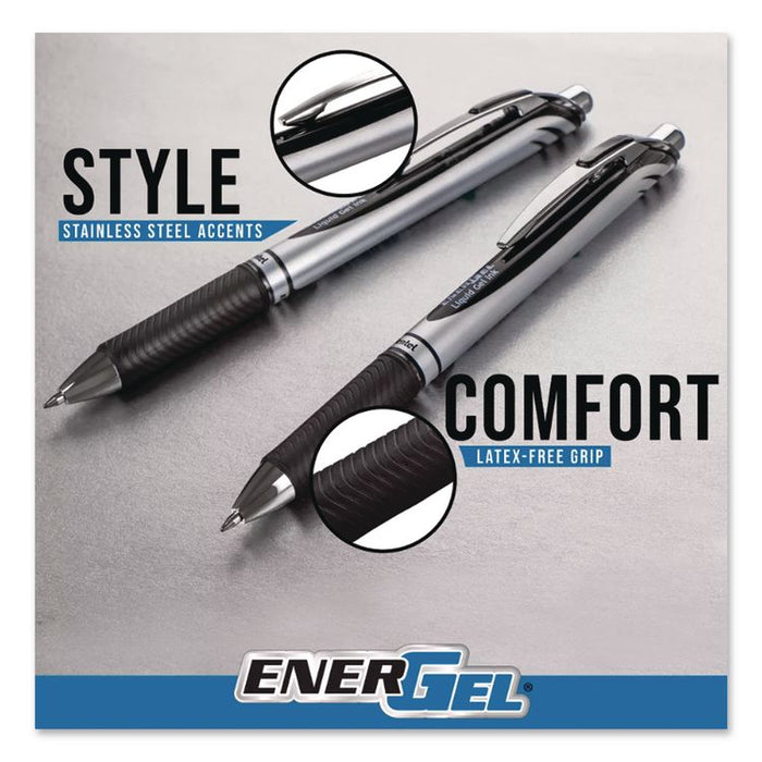 EnerGel RTX Gel Pen, Retractable, Medium 0.7 mm, Assorted Ink and Barrel Colors, 5/Pack