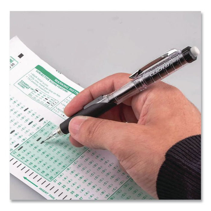 Twist-Erase CLICK Mechanical Pencil, 0.7 mm, HB (#2), Black Lead, Assorted Barrel Colors, 6/Pack