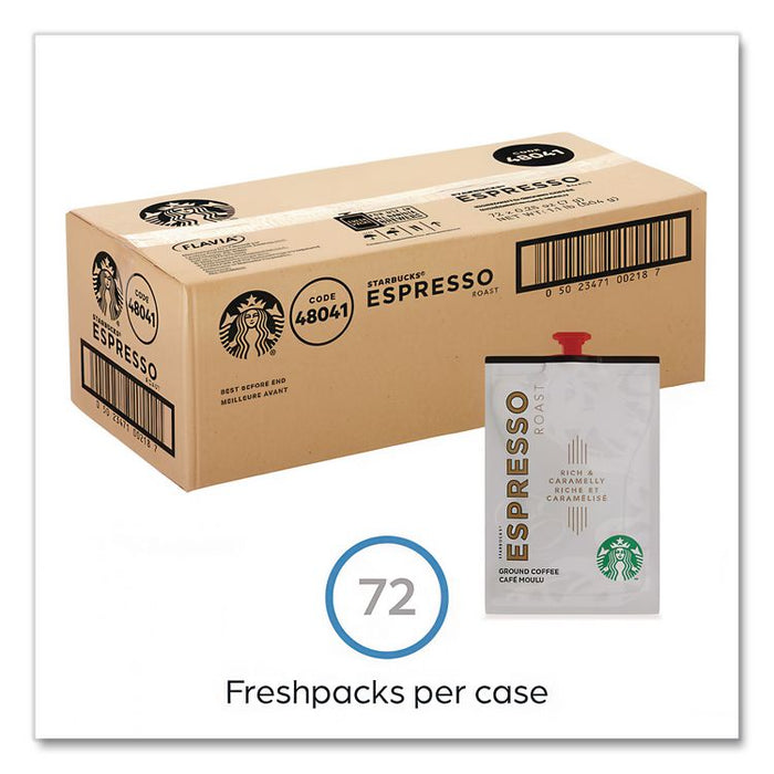 FLAVIA Coffee Freshpacks, Espresso Dark Roast, 72/Carton