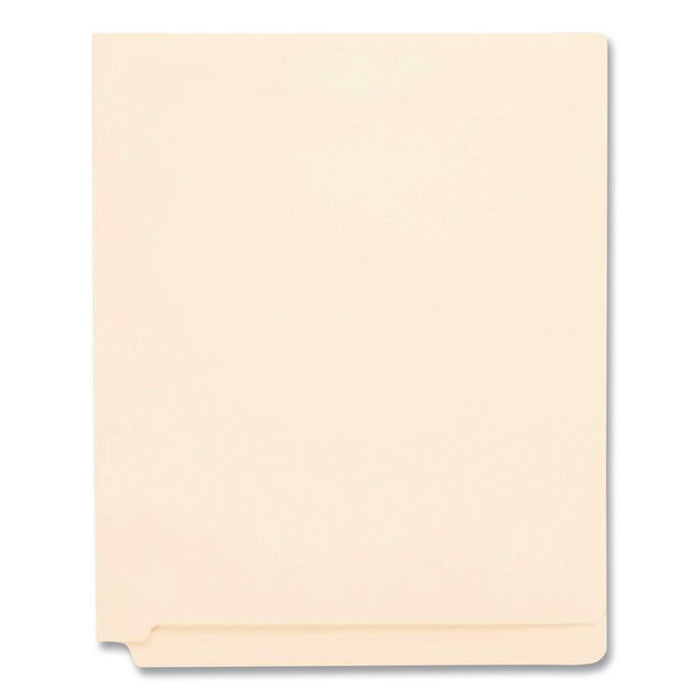 Manila Fastener Folders, 1/3-Cut Tab: Assorted, Expands 1.5", 2 Fasteners, Letter Size, Manila, 50/Box