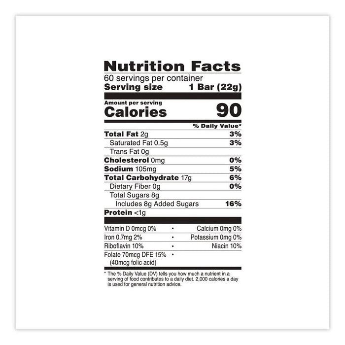 Rice Krispies Treats, Original Marshmallow, 0.78 oz Bar, 60/Carton