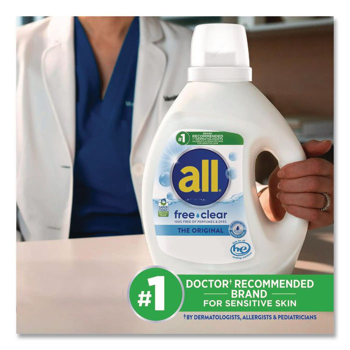 Free Clear HE Laundry Detergent, 118 oz Bottle, 4/Carton