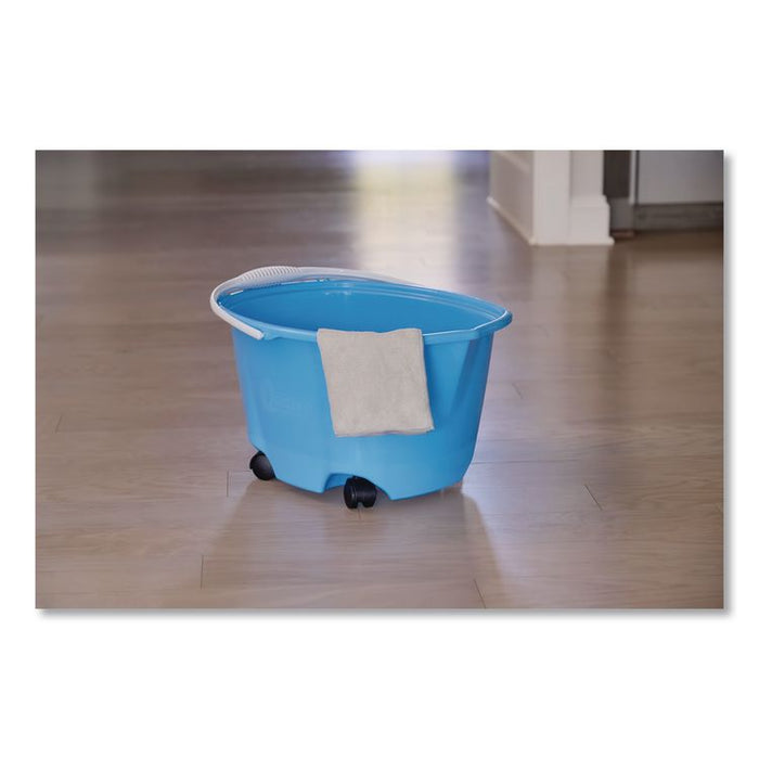 EZ-Glide Bucket on Wheels, 5 gal, Blue