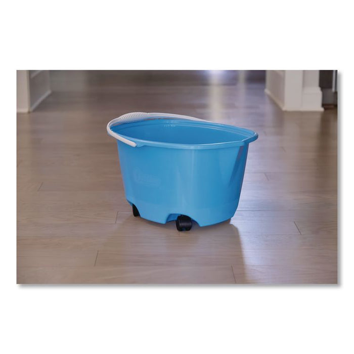 EZ-Glide Bucket on Wheels, 5 gal, Blue